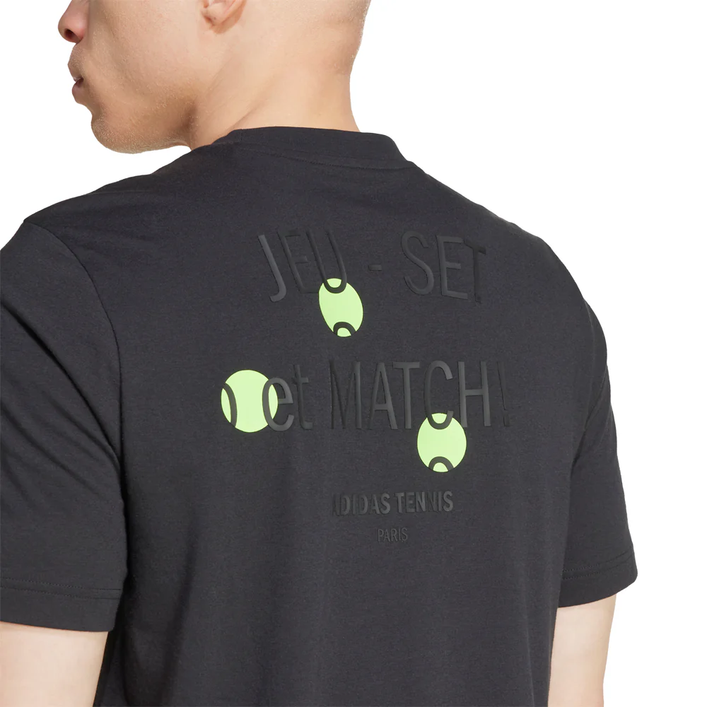 Tennis Jeu Graphic Crew Neck Short Sleeve T-Shirt - Image 5