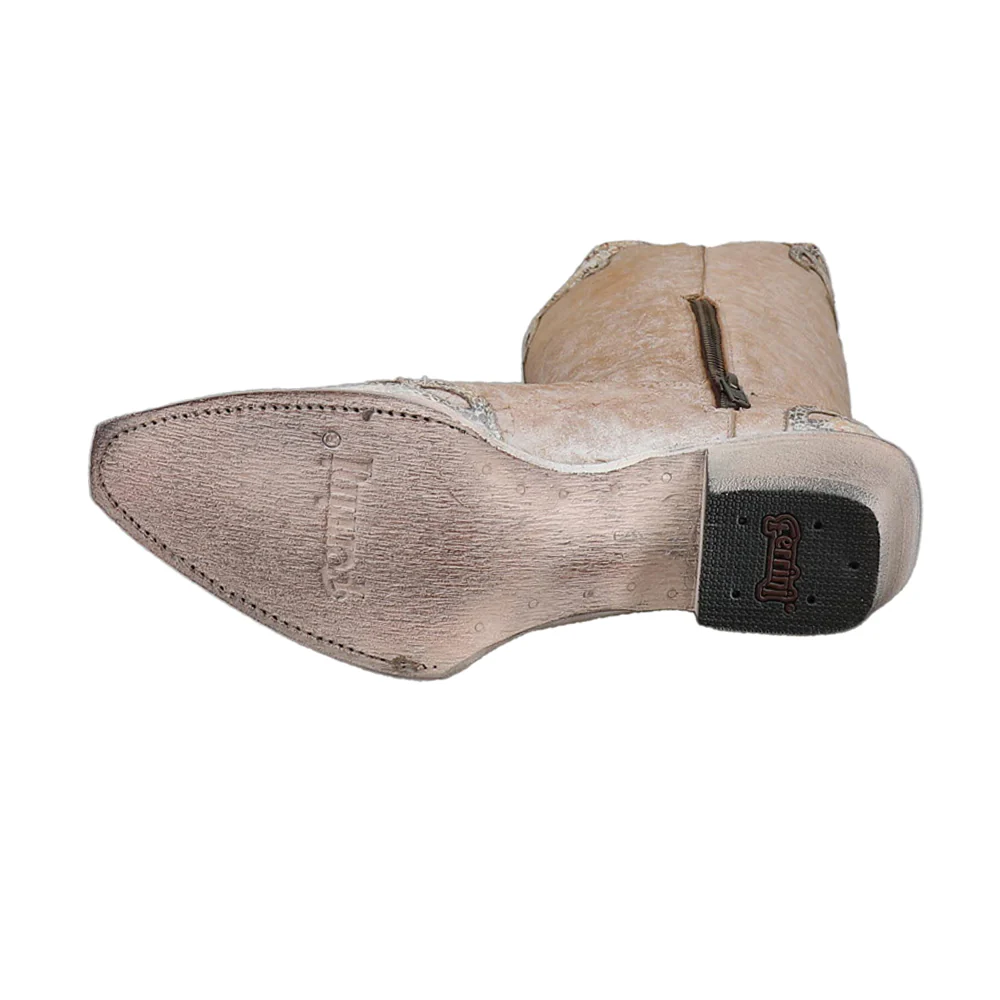 Tessa Snake Embossed Snip Toe Pull On Cowboy Boots - Image 5