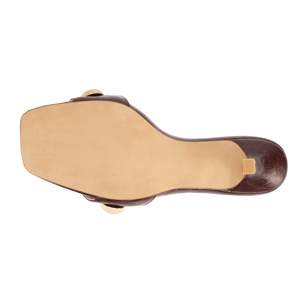 Theo Kitten Heel Slide Sandals - Image 5