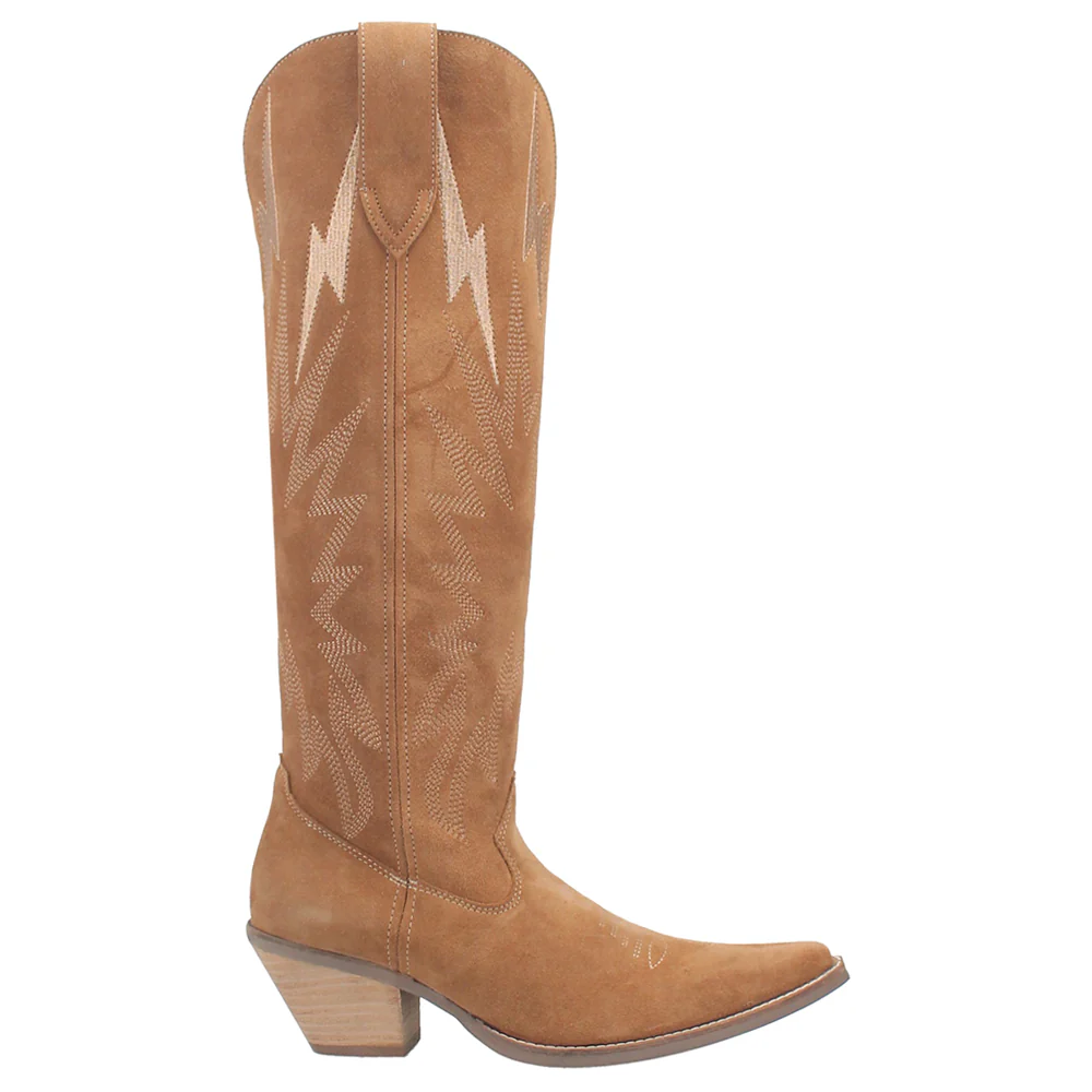 Thunder Road Embroidered Snip Toe Cowboy Boots