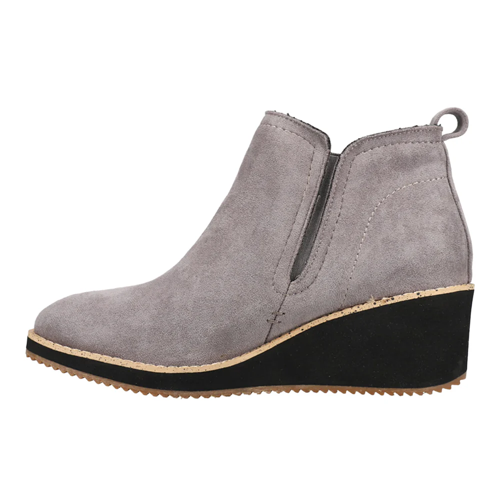 Tomb Wedge Round Toe Pull On Boots - Image 3