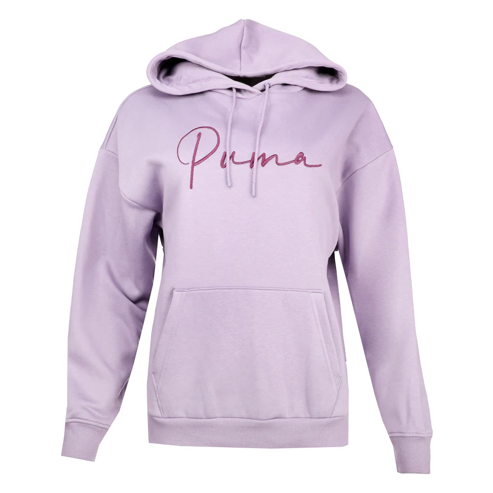 Tonal Script Pullover Hoodie