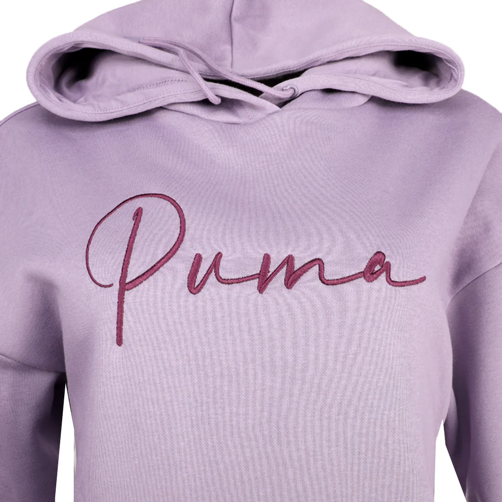 Tonal Script Pullover Hoodie - Image 3