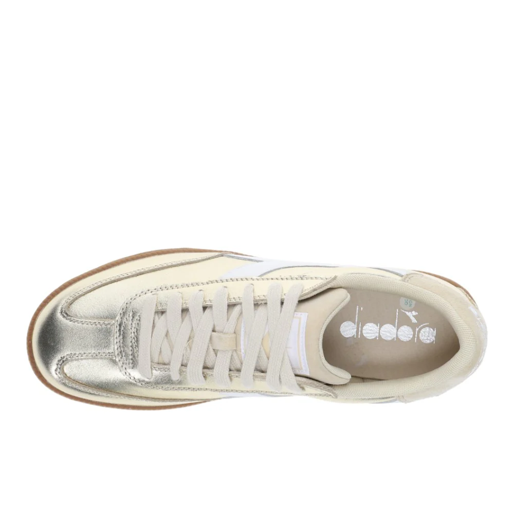 Trainer Metallic Lace Up Sneakers - Image 4