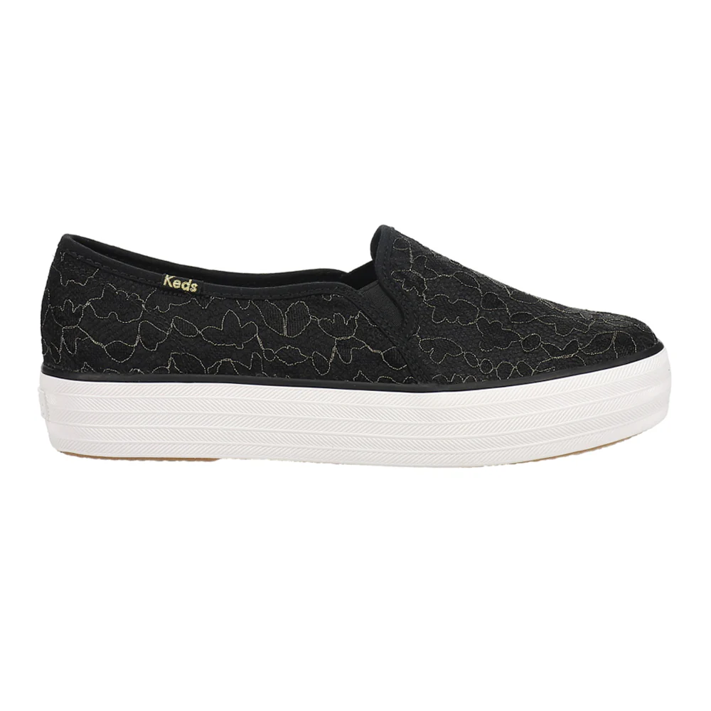 Triple Decker Lace Celebrations Slip On Sneakers