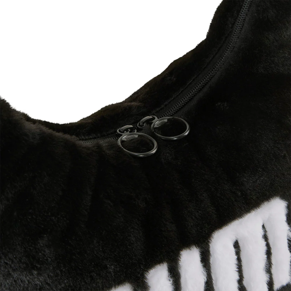 Up Faux Fur Slouchy Hobo Bag - Image 4