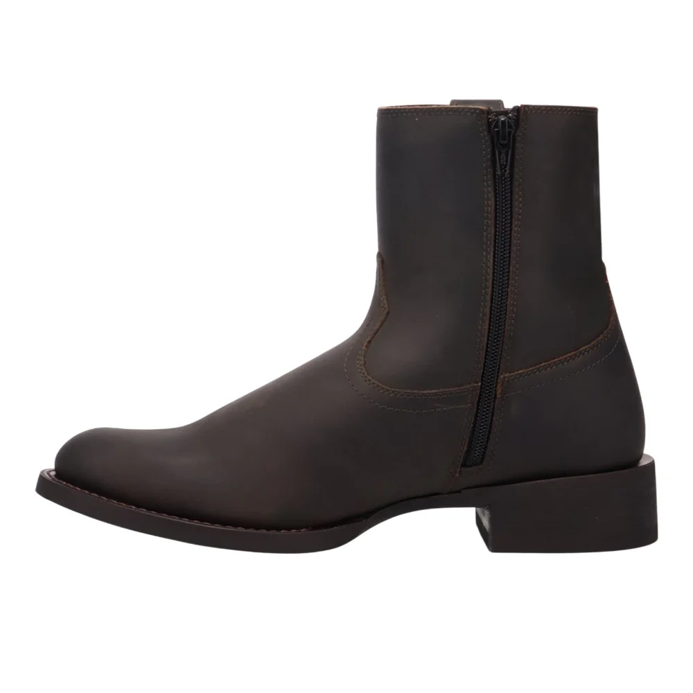 Vanguard Leather Zippered Boots - Image 3
