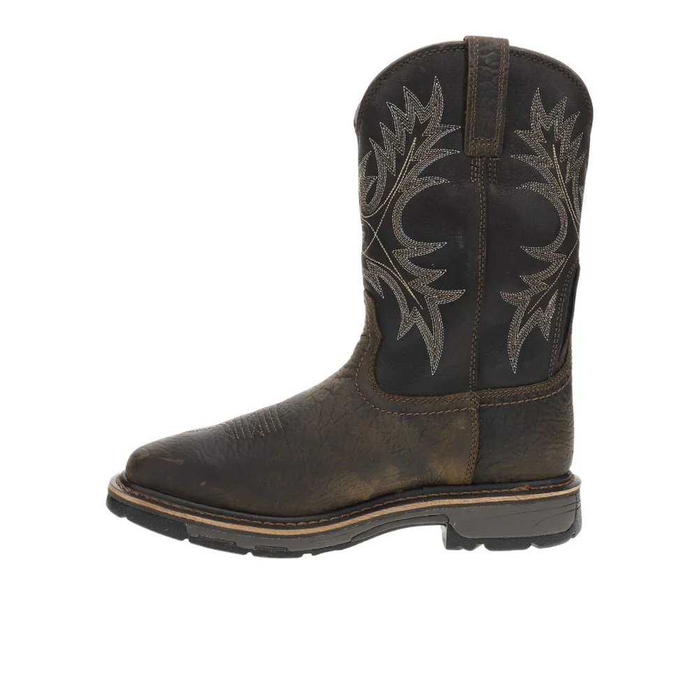 Workhog 11 inch Embroidered Waterproof Soft Toe Work Boots - Image 3