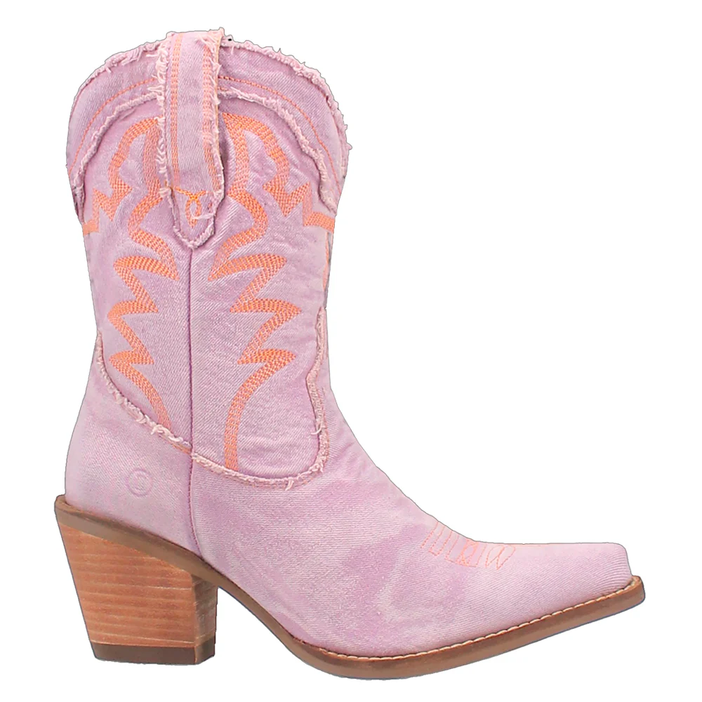 Y'all Need Dolly Embroidered Snip Toe Pull On Boots