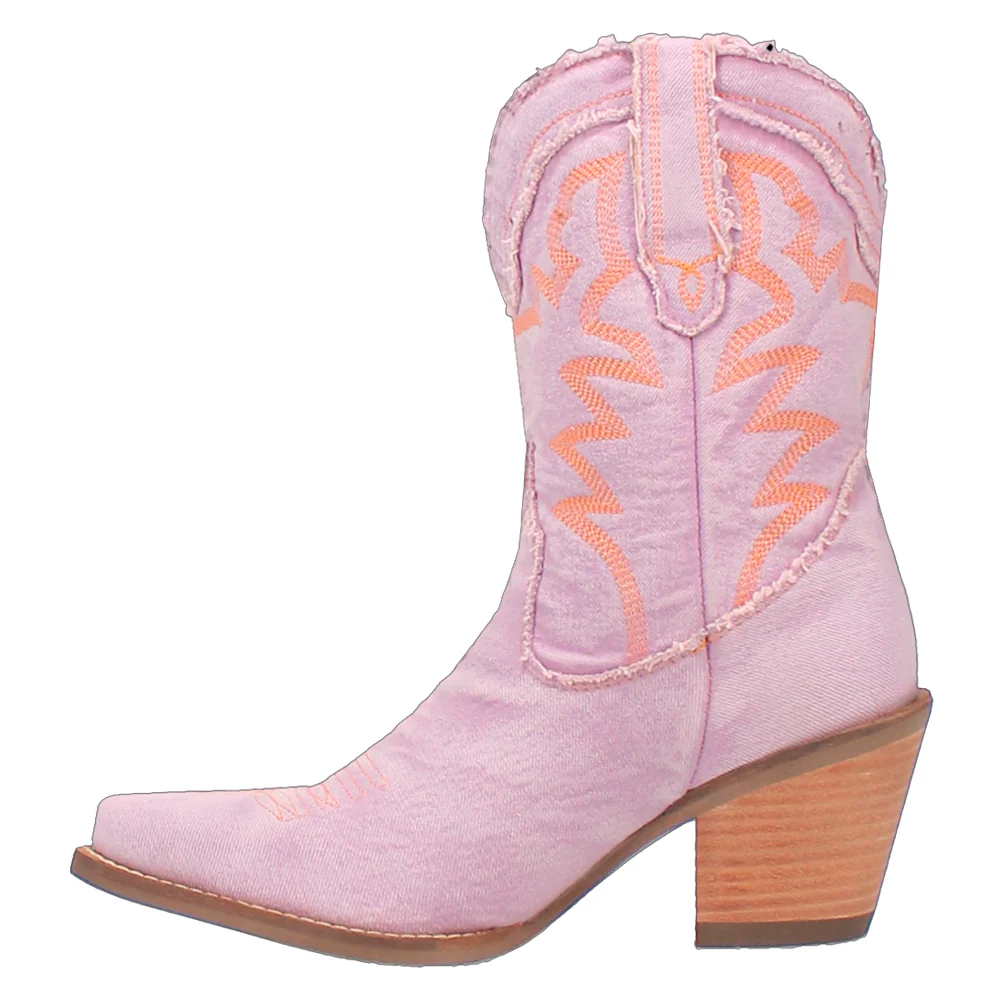 Y'all Need Dolly Embroidered Snip Toe Pull On Boots - Image 3